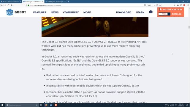 Godot 3.1 Released! New Renderer, Typed Scripts, CSG and much more! смотреть онлайн