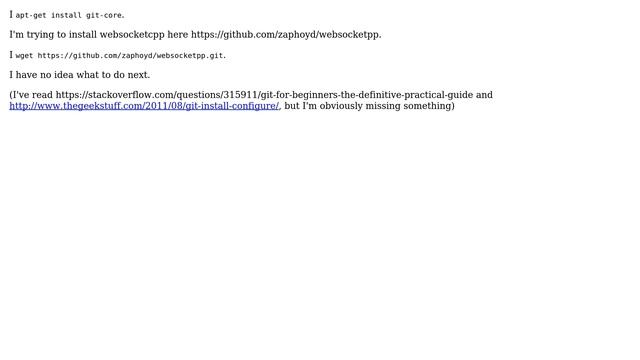 Unix & Linux: How to install .git file? смотреть онлайн