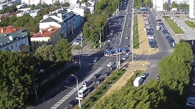 TimeLapse. Сломался троллейбус в неудачном месте. 21.05.2020. Брест смотреть онлайн