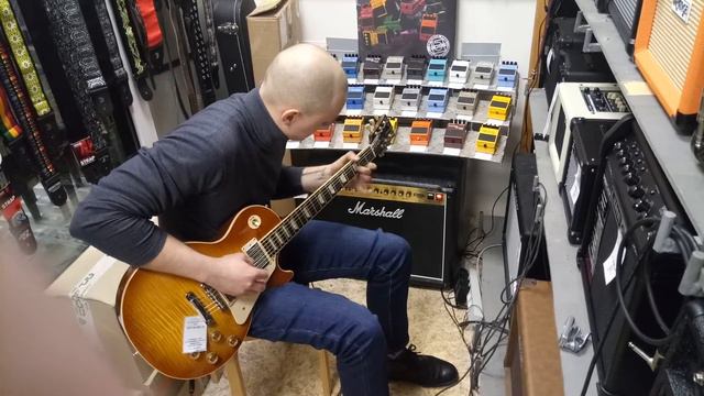 Gibson Les Paul (rus) тестируем гитару"Music Trade" смотреть онлайн