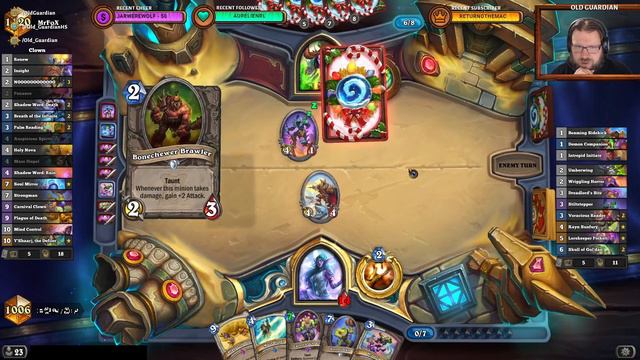 Legend Clown Priest deck guide and gameplay (Hearthstone Darkmoon Races) смотреть онлайн