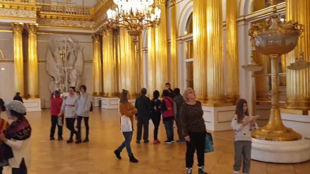 Гуляем по Санкт Петербургу, Зимний дворец, Большой Екатерининский дворец в Пушкино смотреть онлайн