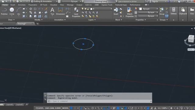step to step the "extrude command" in AUTOCAD from 2D circle into a 3D shape смотреть онлайн