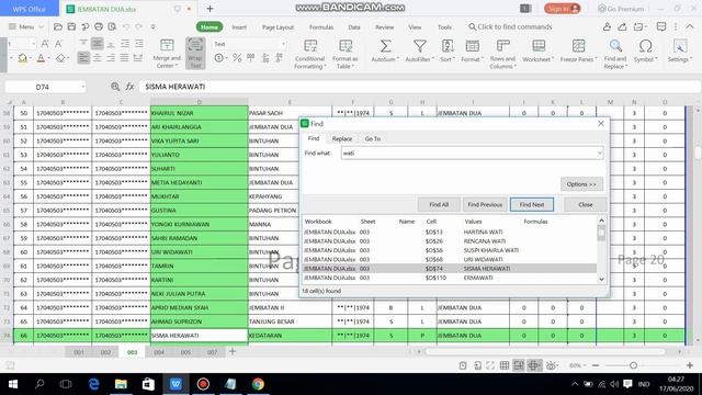 PENTINGNYA MENU FIND PADA MS EXCEL DALAM MENYUSUN DATA PEMILIH (SHORTCUT CTRL+F) смотреть онлайн