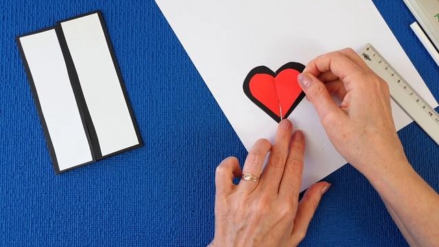 Валентинка открытка. Сердечко на 14 февраля! Valentine card смотреть онлайн