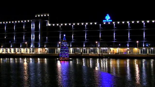 САМАЯ НЕОБЫЧНАЯ ЁЛКА. ЁЛКА НА ВОДЕ В СОВИНЬОНЕ. смотреть онлайн