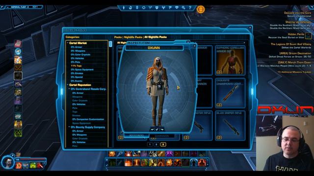 DXUN54 SWTOR Nightlife Packs Update 3 Awesome Sets and a new Weapon as well ! смотреть онлайн