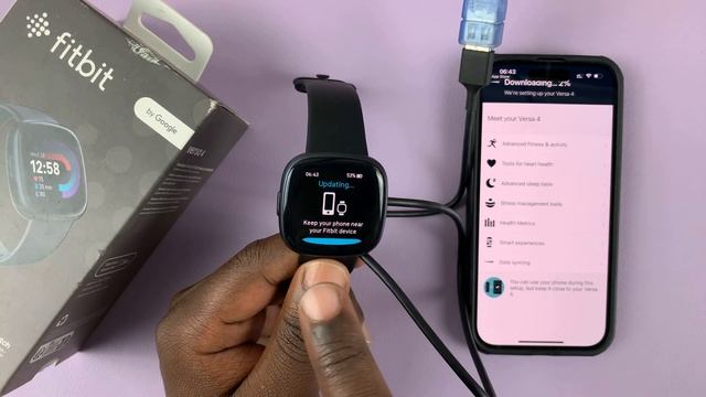 How To Set Up Fitbit Versa 4 with iPhone | Step by Step for Beginners смотреть онлайн