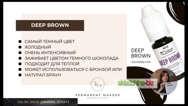Онлайн курс: Брови - Перманентный макияж / Марика Сухая - Урок 8 Презентация пигментов смотреть онлайн