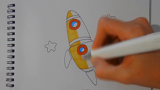Как ПРОСТО нарисовать РАКЕТУ к ДНЮ КОСМОНАВТИКИ, Рисуем Просто/758/How TO simply draw a ROCKET смотреть онлайн