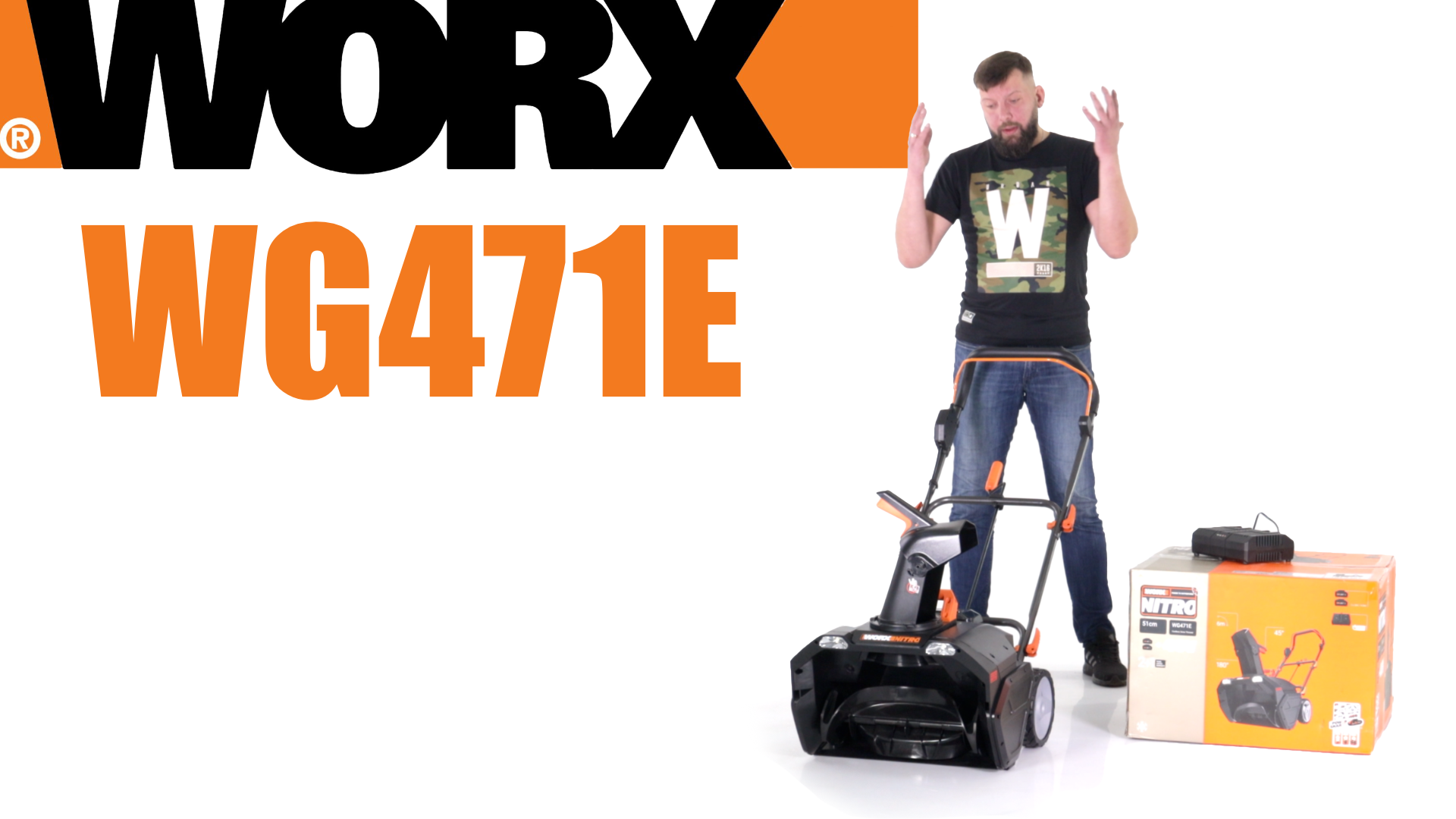Обзор на снегоуборщик аккумуляторный Worx WG471E смотреть онлайн