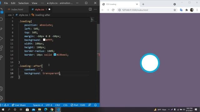 Amazing Loading Animation Only HTML & CSS 2021 смотреть онлайн