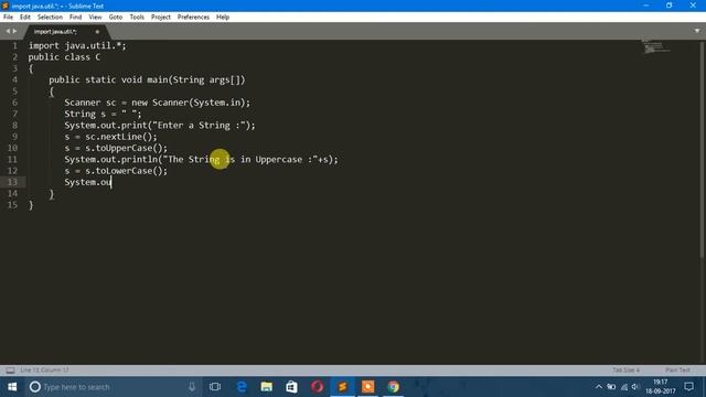 Java Program To Enter A String And Print The String In Both Uppercase & Lowercase - For Beginners смотреть онлайн