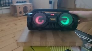 Блютуз колонка с подсветкой.  Kimiso KM-S1. Блютуз колонка с алиэкспресс
