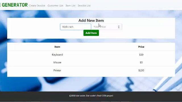 Invoice Generator смотреть онлайн