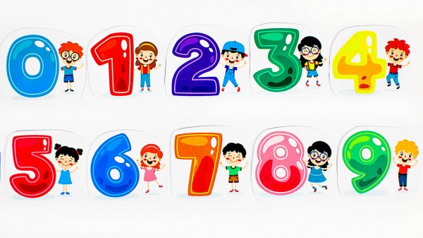 Учимся Писать Цифры от 0 до 9 - Английский для Малышей!