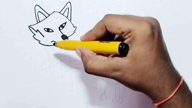How to draw Fox Step by Step | Easy Fox Drawing with Lines and Circles | Sparcturus смотреть онлайн