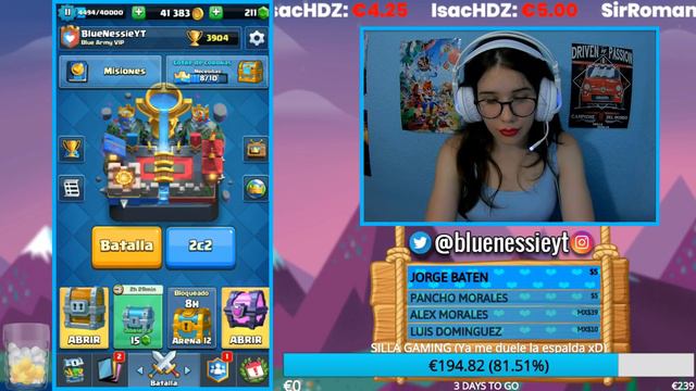 🔴 HE VUELTO CON LOS DIRECTOS A TOPE | Clash Royale | Blue Nessie смотреть онлайн