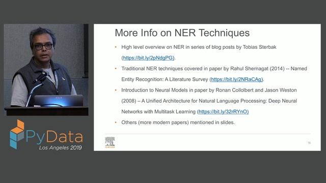 Sujit Pal: Building Named Entity Recognition Models Efficiently Using NERDS | PyData LA 2019 смотреть онлайн