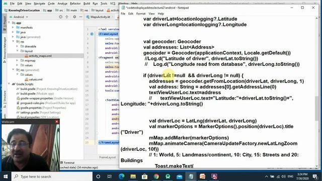 [Hindi] Reverse Geocoding in Android | Location from Coordinates | Kotlin Firebase Read GPS #21 смотреть онлайн