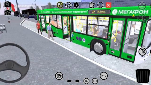 поездка на автобусе МАЗ 103.485 в протон бас симулятор смотреть онлайн