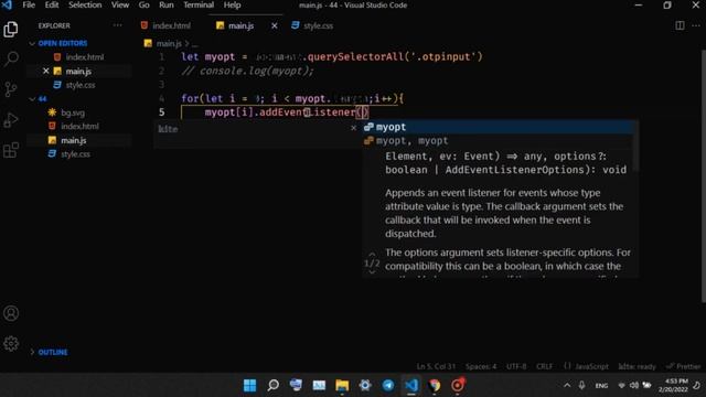 OTP-Autofocus ✅? Input using javascript смотреть онлайн
