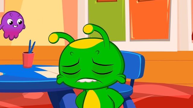 New episode! ?Groovy The Martian & Phoebe | Playing basketball all together | Sports for kids смотреть онлайн