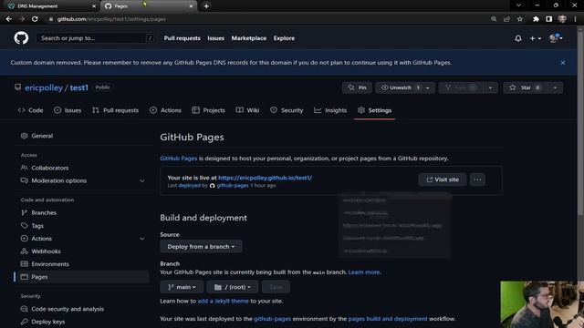 Add a Custom Domain to Your Github Website in 80 seconds смотреть онлайн