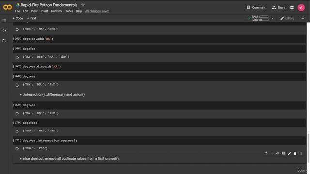 13. Containers III - Sets смотреть онлайн
