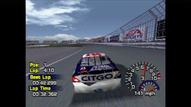 Nascar Thunder 2003 (PS1) gameplay смотреть онлайн