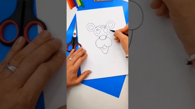 Рисуем с помощью ножниц #shorts #рисуем смотреть онлайн