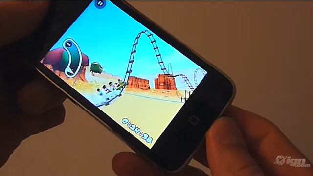 3D Rollercoaster Rush Wireless Game Trailer - Hands-On Demo смотреть онлайн