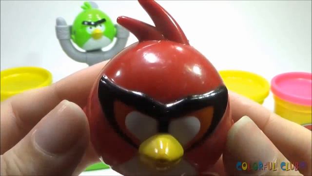 ANGRY BIRDS Play Doh Surprise Eggs ! Kinder Egg Surprise Angry-Birds Kids Toys смотреть онлайн
