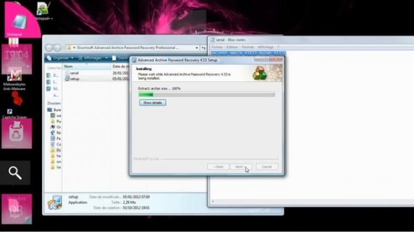 gratuit installer Archive Password Recovery Professional v 4.53