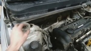 замена передних пружин на hyundai Solaris