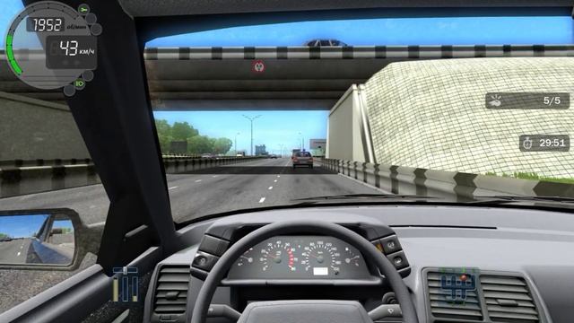 City Car Driving 1.5.4 (3d инструктор) - Экзамен в городе на руле Logitech G27 смотреть онлайн