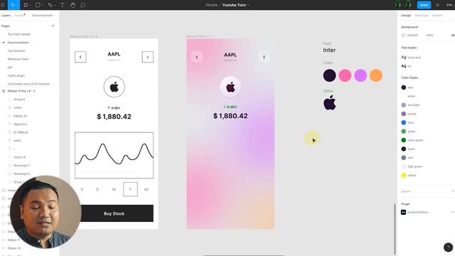 Tutorial Glassmorphism Mobile App dengan Figma - UIUX Design смотреть онлайн