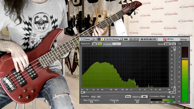Влияние активной электроники на звук баса. Yamaha RBX375 смотреть онлайн