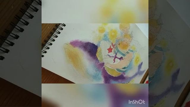 Иллюстрация Акварелью "Папина сказка" смотреть онлайн