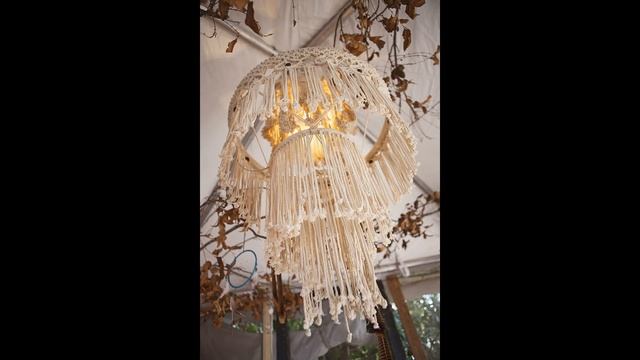 Макраме. Плетеный абажур. смотреть онлайн