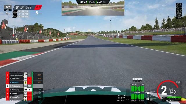 5th place Nürburgring GP ACC Audi R8 LMS EVO Gameplay PC Simracing смотреть онлайн