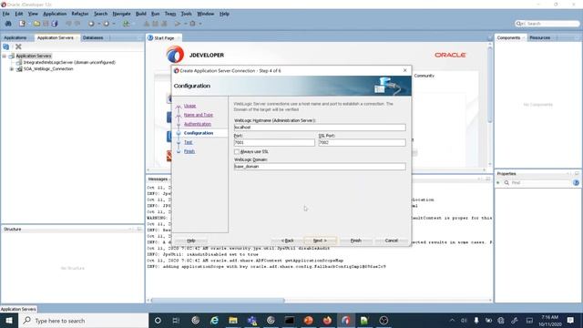 How to Create WebLogic SOA Server Connection in JDev смотреть онлайн