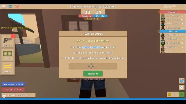 Roblox Wild Revolvers all Twitter Codes 2017 смотреть онлайн