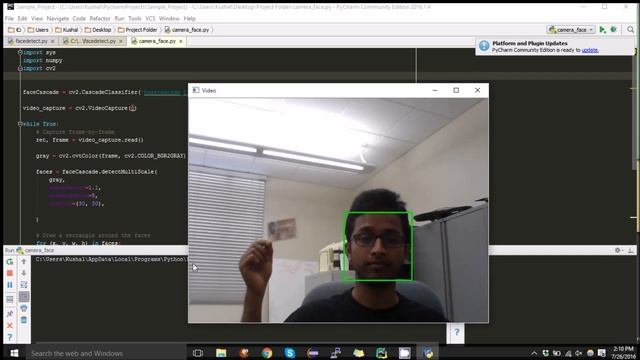 Face Tracking OpenCV + Python + Viola-Jones Algorithm смотреть онлайн