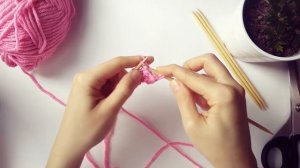 Как вязать. Набор петель. Платочная вязка. Закрытие петель. Урок 3