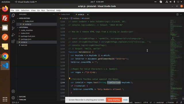 Allow only numbers validation on KeyPress in TextBox with Javascript смотреть онлайн