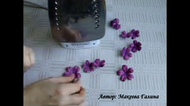 МК брошь ФИАЛКОВОЕ НАСТРОЕНИЕ