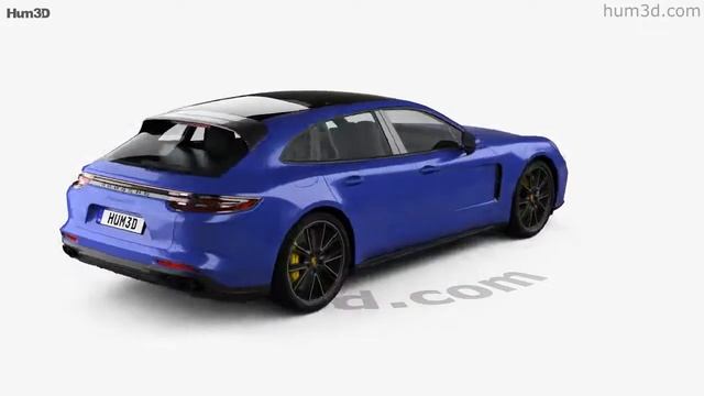 Porsche Panamera GTS Sport Turismo 2019 3D model by Hum3D.com смотреть онлайн