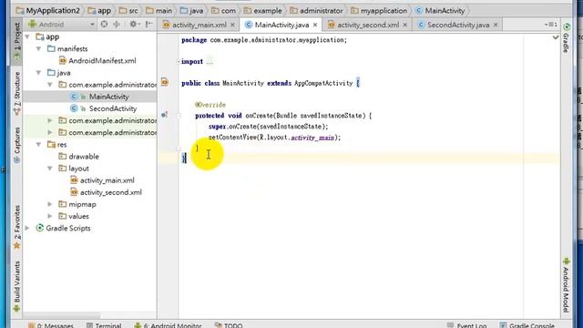 Android L7-1 two activity 切換實作 смотреть онлайн