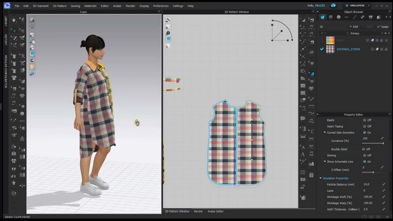 Как совместить рисунок в Clo3d смотреть онлайн